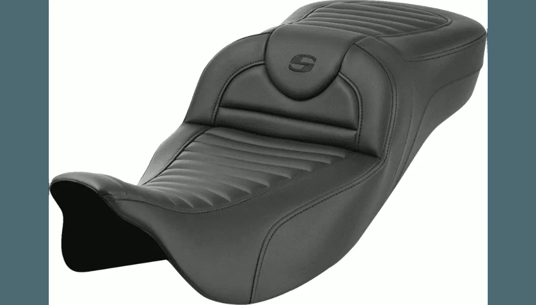 Saddlemen Roadsofa Extended Reach Seat for '08-24 Harley Davidson Touring Models - Tuck-n-Roll