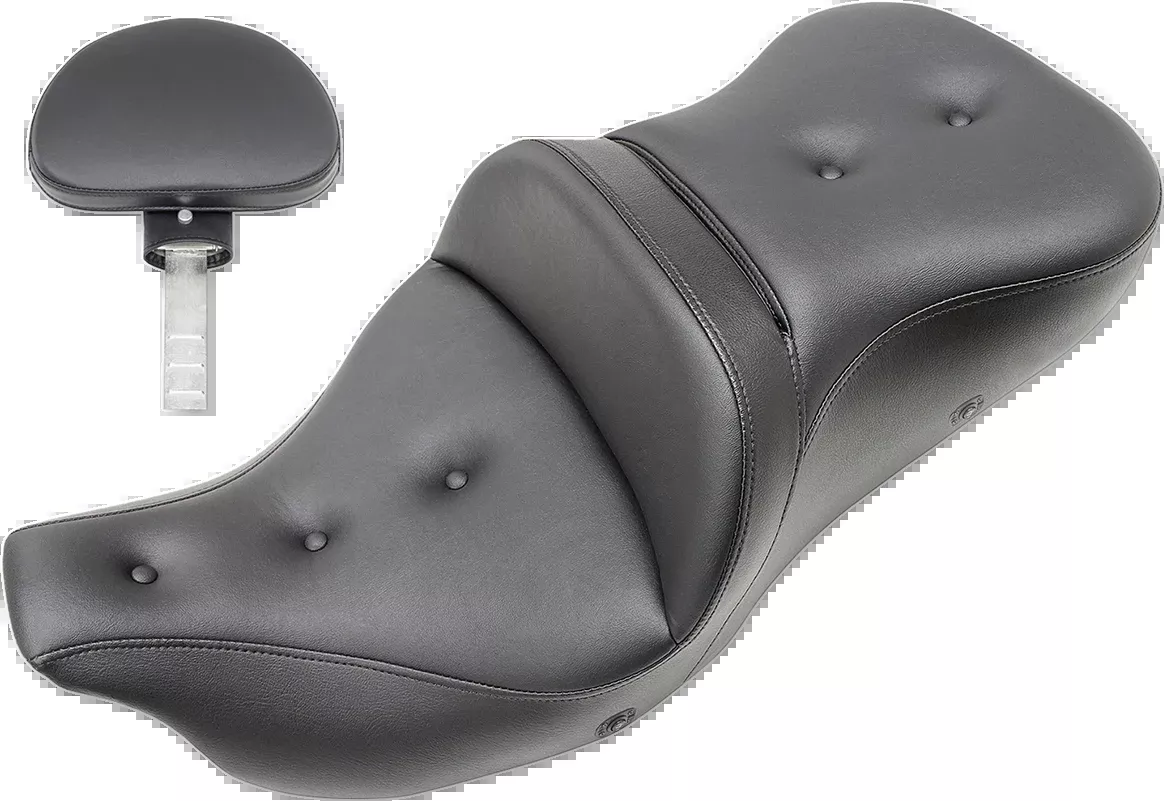 SADDLEMEN Roadsofa™ Heated Pillow Top Seat with Backrest for Harley-Davidson Trike 2009-2024