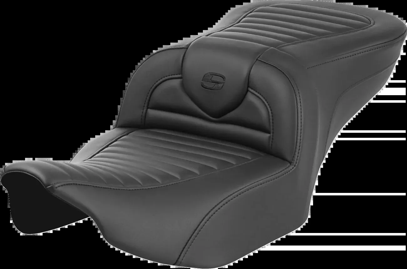 SADDLEMEN Roadsofa™ Seat Without Backrest for FLTR/FLHX 2023-2024 – Tuck-n-Roll Design with GelCore™ Inserts