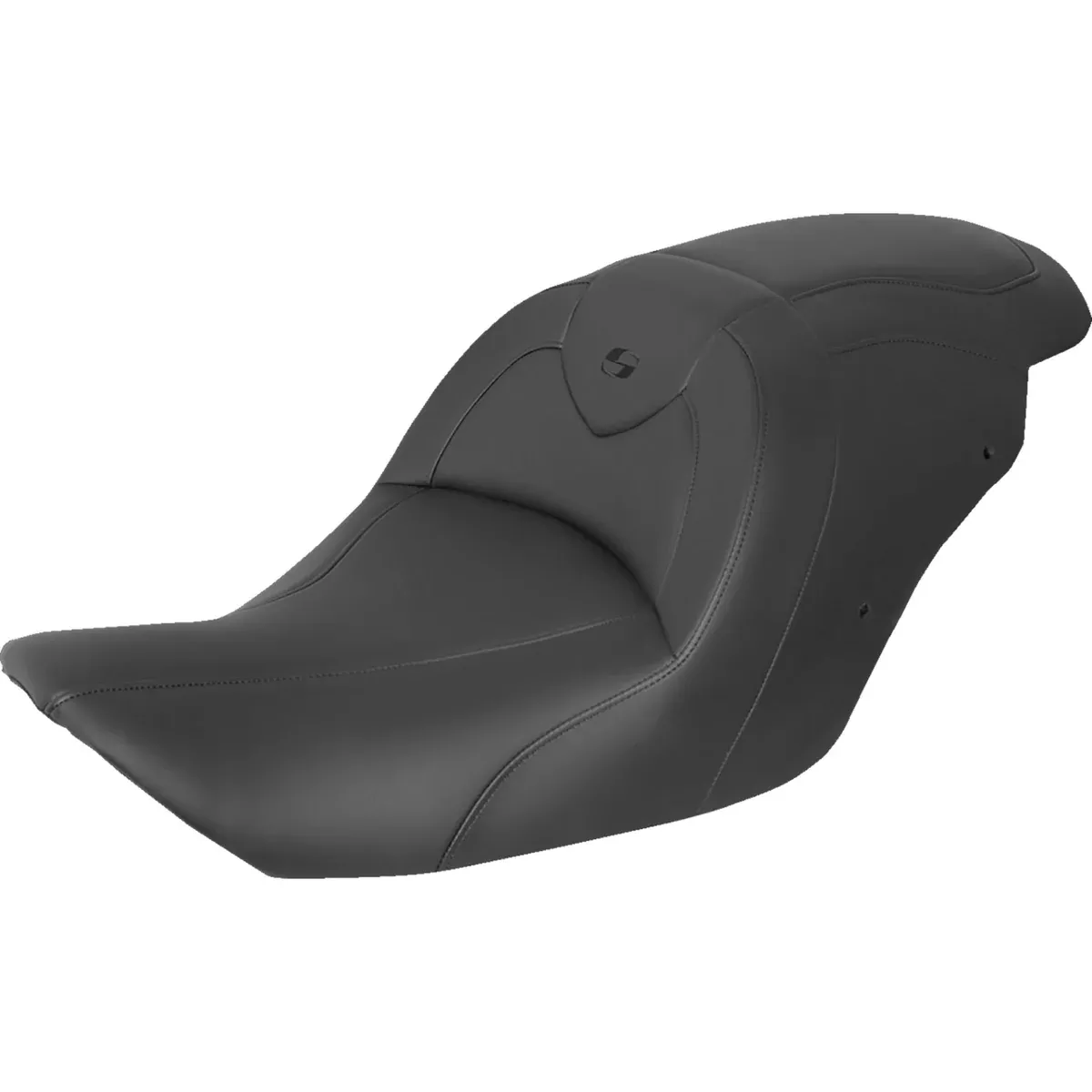 Saddlemen Roadsofa Standard Reach Seat Without Backrest Black With Black Stitching – 897-06-187 For Harley Touring 1997-2007