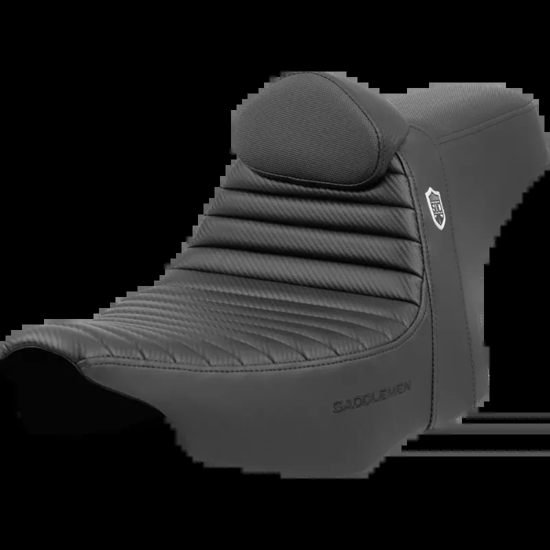SADDLEMEN SDC PRO GRIPPER TR BLACK WITH BACKREST 24-26 HARLEY BAGGERS
