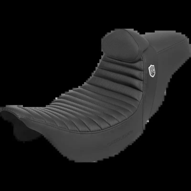 SADDLEMEN SDC PRO SERIES GRIPPER SEAT TUCK ROLL HARLEY BAGGERS B/R 08-23