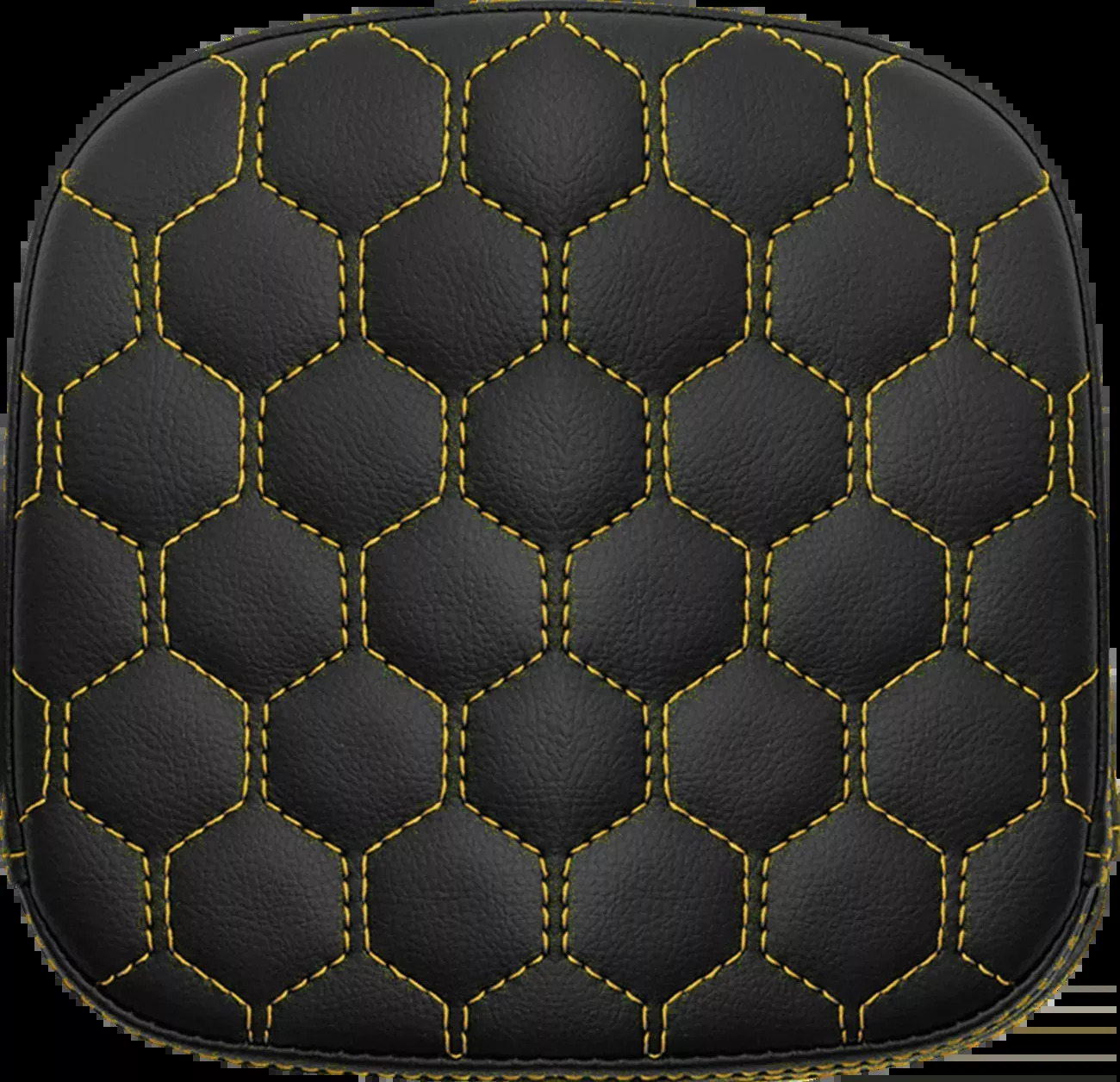 Saddlemen Sissy Bar Pad - Honeycomb - Gold Stitching - 040749GOL