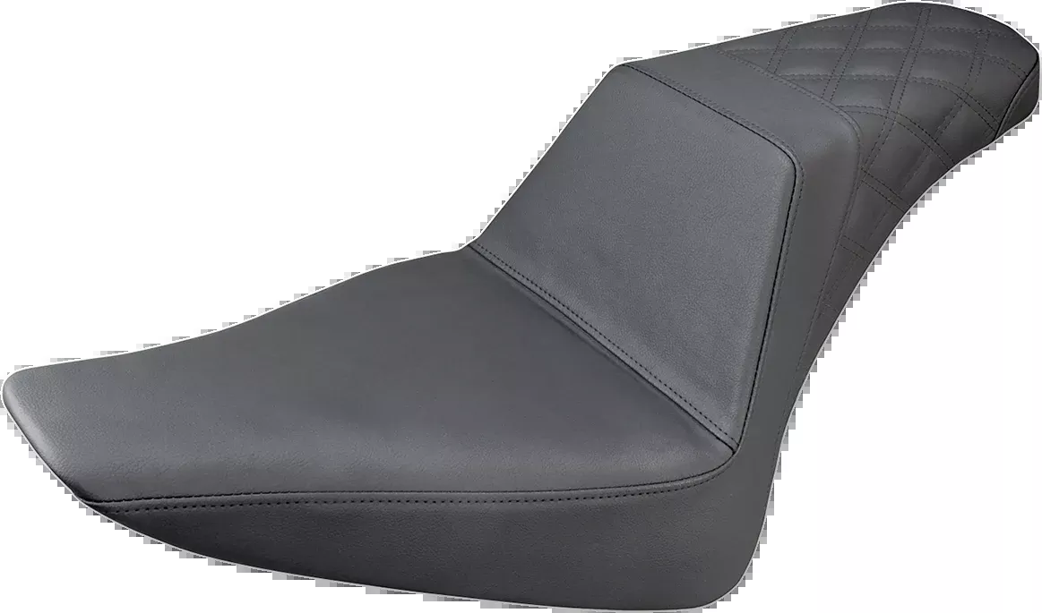 SADDLEMEN Step-Up Rear Lattice Stitch Seat for Harley Davidson FLS 812-26-173
