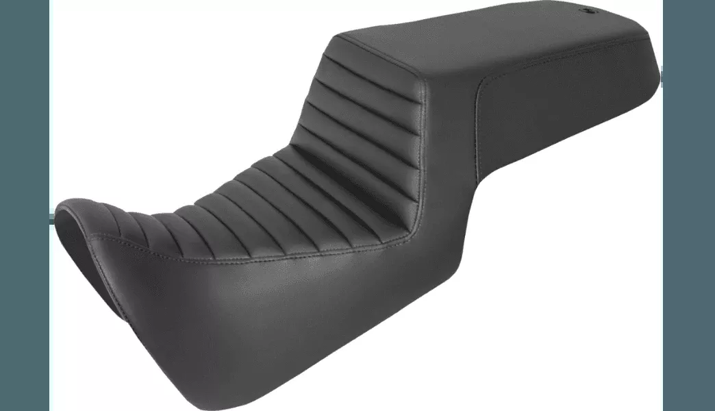 Saddlemen Step Up Seat '21-Up Harley Davidson Pan America - Rear Smooth/Front Tuck-n-Roll - Standard