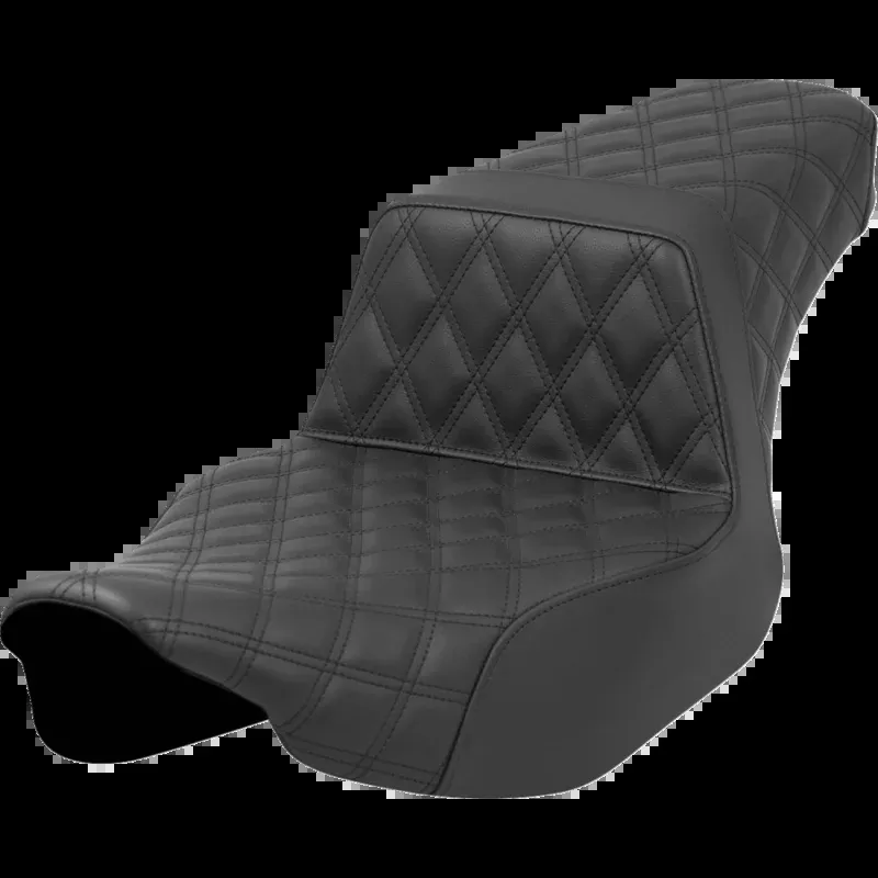 SADDLEMEN STEP UP SEAT BLACK EXT REACH L/S 24-25 HARLEY BAGGERS
