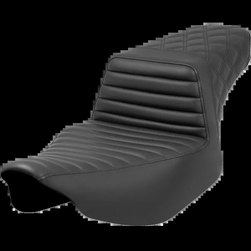 SADDLEMEN STEP UP SEAT BLACK T/R L/S 24-25 HARLEY BAGGERS