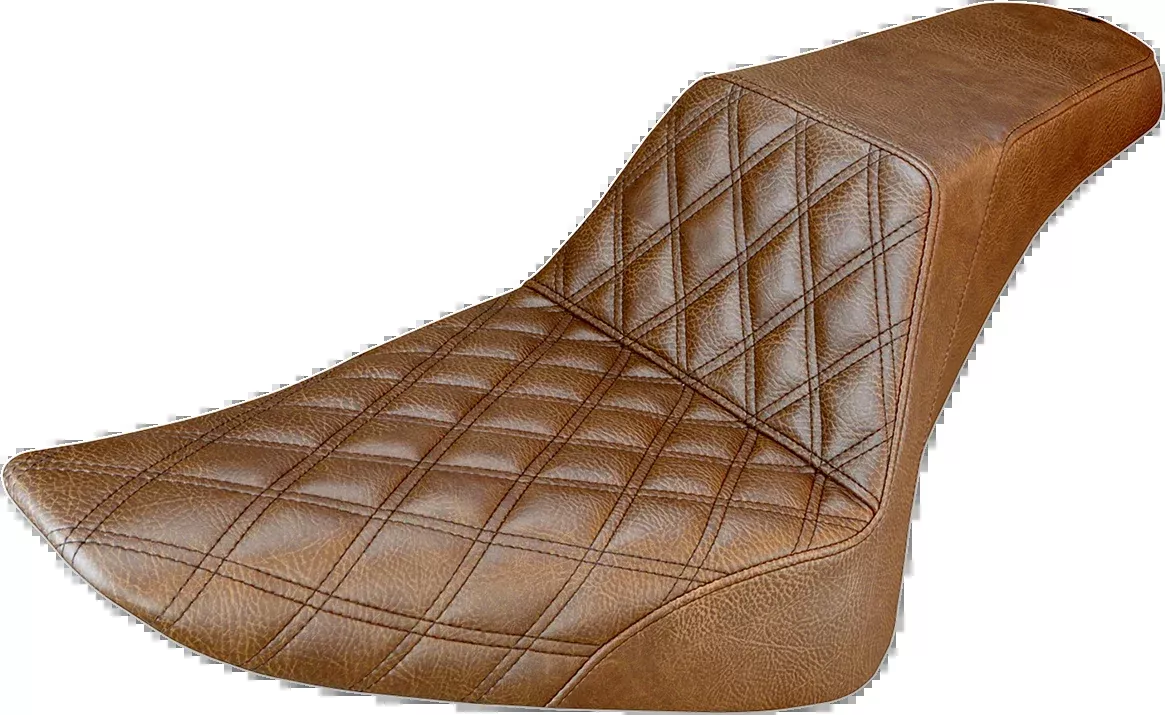 Saddlemen Step-Up Seat - Front Lattice Stitch - Brown - '12-'17 FLS - 812-26-172BR