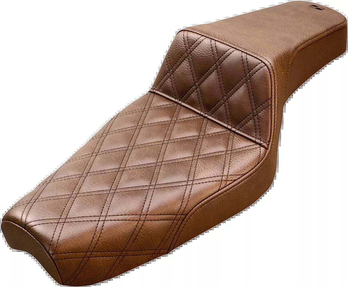 Saddlemen Step-Up Seat – Front Lattice Stitch – Brown – XL – 879-03-172BR