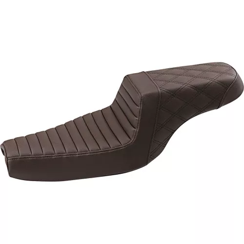 Saddlemen Step Up Seat Front TR / Rear LS for 2004-2023 Harley Sportster - Brown