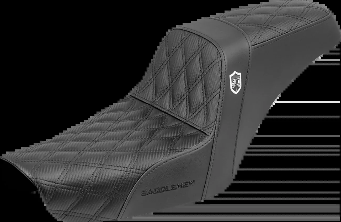 Saddlemen Step-Up Seat - Gripper - Black - Dyna '96-'03 - SC89604D0