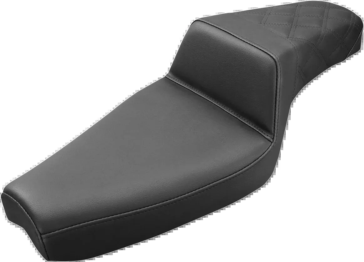 Saddlemen Step-Up Seat – Rear Lattice Stitch – Black – XL – 879-03-173