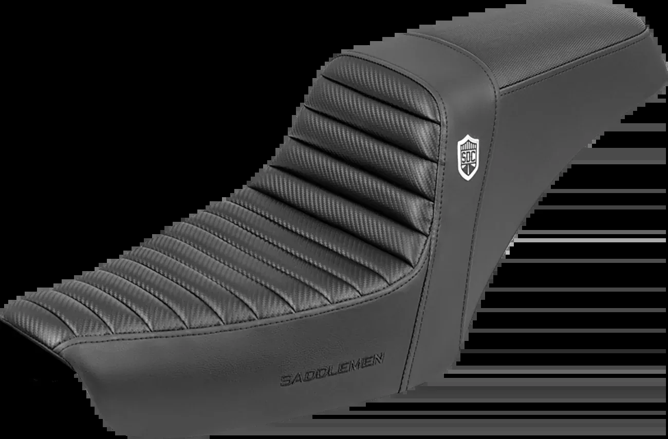 Saddlemen Step-Up Seat - Tuck-n-Roll - Black - Dyna '96-'03 - SC89604T