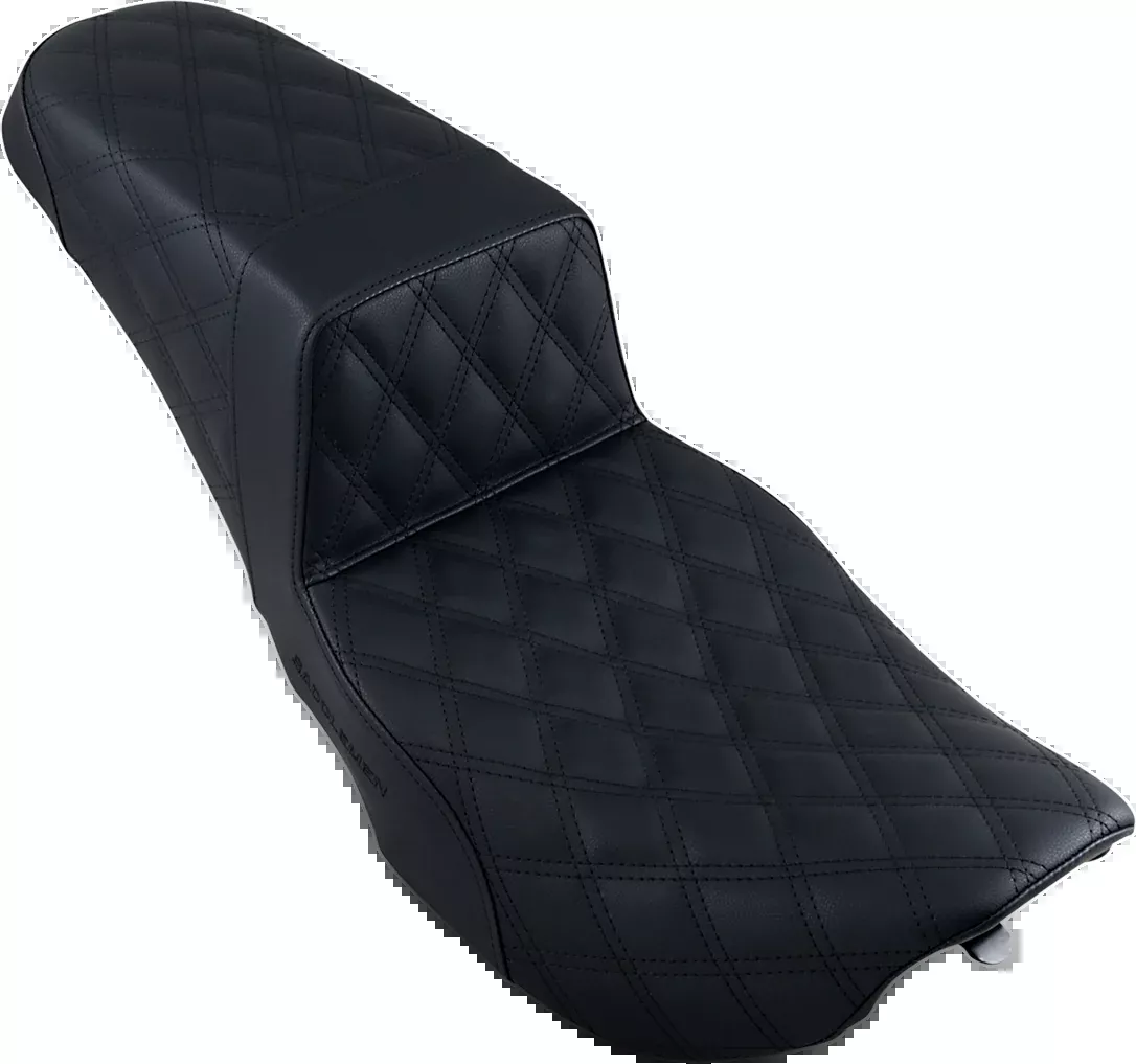 SADDLEMEN Step-Up Seat with Full Lattice Stitch for FLHR/FLHX - Model 897-06-175