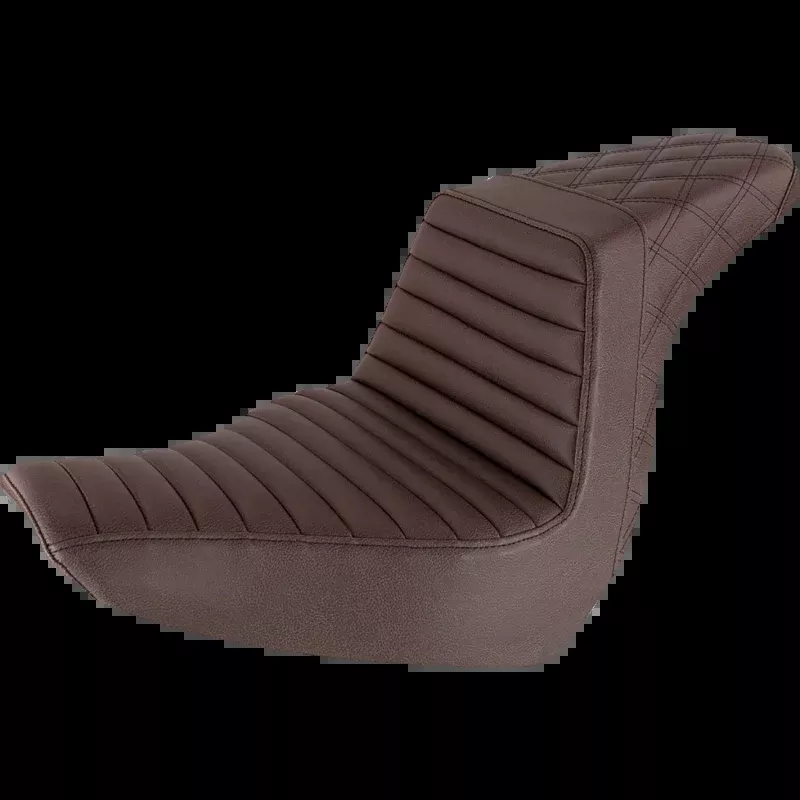 SADDLEMEN STEP UP TR/LS SEAT BROWN HARLEY SOFTAIL M8 FXLRS/FLSB 18-26