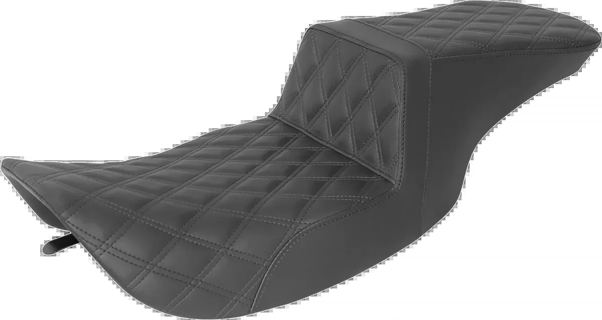 Saddlemen Tour Step-Up Seat - Full Lattice Stitch - Black - FL '97-'07 - 897-06-195