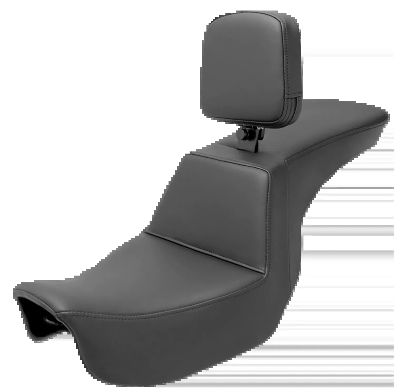 Saddlemen Tour Step-Up Seat – Rider Backrest – Plain – Dyna ’06-’17 – 806-04-194BR