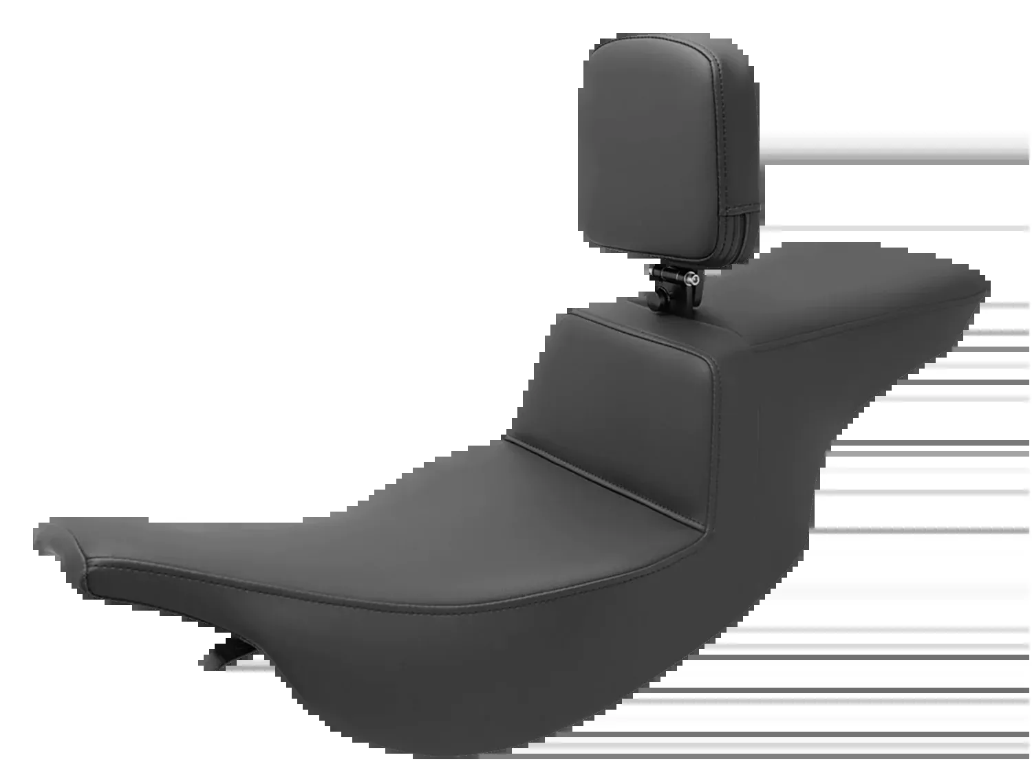 Saddlemen Tour Step-Up Seat - Rider Backrest - Plain - FL '97-'07 - 897-07-194BR