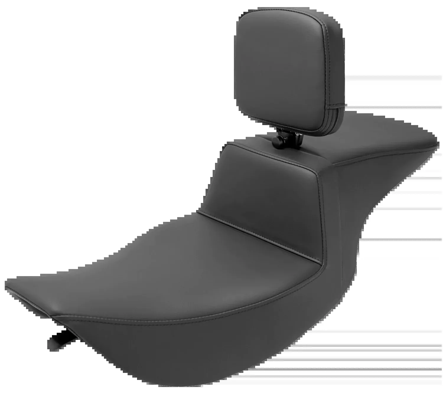 Saddlemen Tour Step-Up Seat - Rider Backrest - Plain - FLHR/FLHX '97-'07 - 897-06-194BR