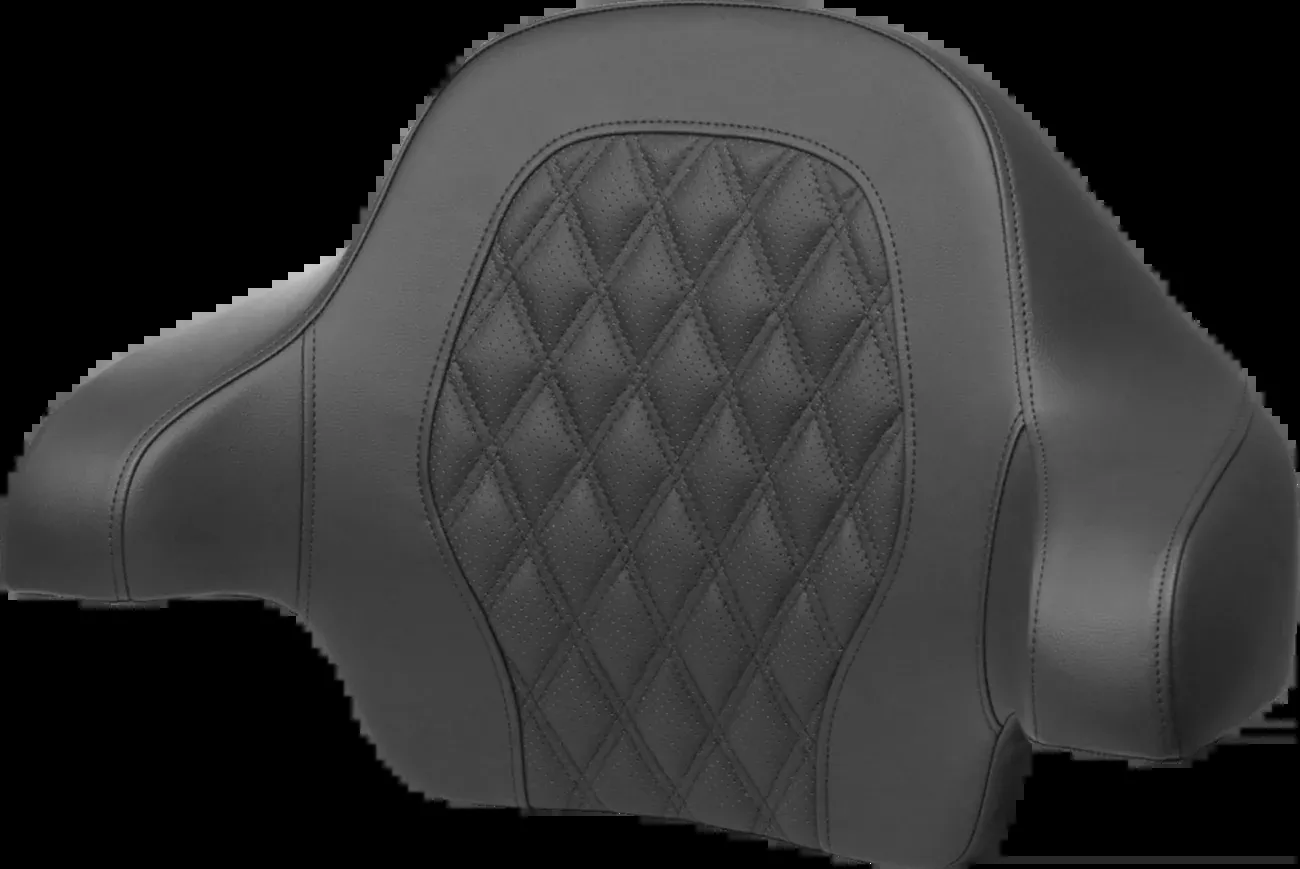 Saddlemmen Tour-Pak Backrest Pad with Lattice Stitch and Blue Accent for Harley FL 2014-2024 – Part 814-07-15001