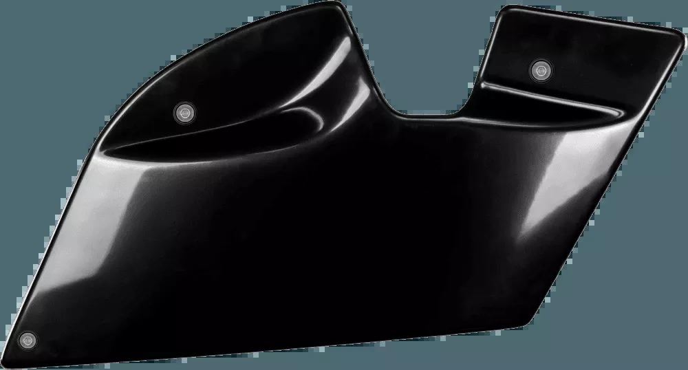 Santoro Chonies ABS Bag Deletes for '14-23 Harley Davidson Touring (NOT FOR '23 CVO) - Raw/Black ABS