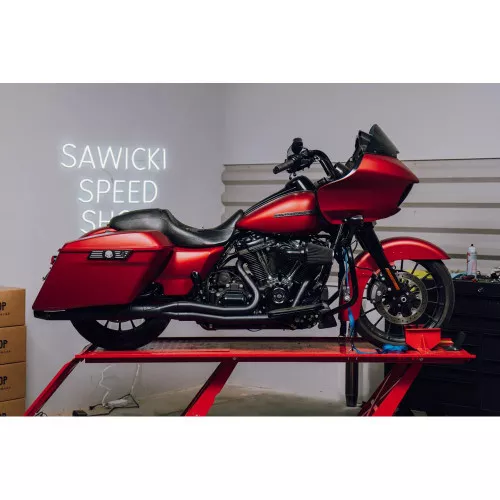 Sawicki 2-1 Full Length Exhaust for 2017-2023 Harley Touring - Black