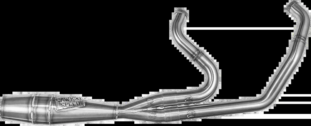 SAWICKI SPEED 2:1 SHORTY CANNON EXHAUST HARLEY SOFTAIL 18-26