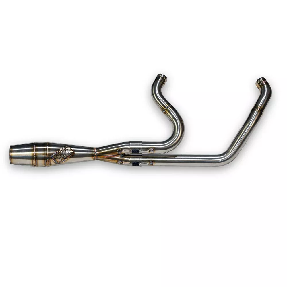 SAWICKI SPEED 2:1 SHRT INTIM CANNON EXHAUST HARLEY SOFTAIL 18-26