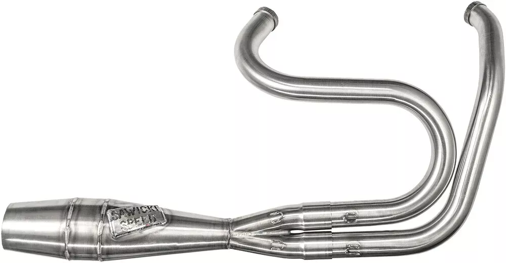 SAWICKI SPEED SHORTY CANNON BIG INCH 2:1 EXHAUST HARLEY DAVIDSON DYNA 91-17