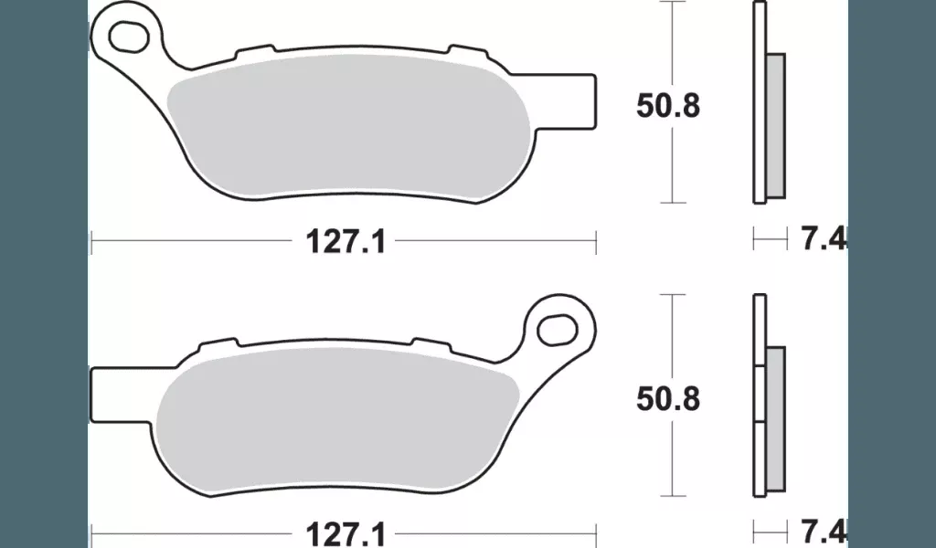 SBS Brakes Sintered Metal Brake Pads '08-17 Harley Davidson Softail Models Rear