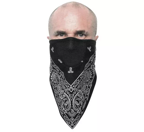 Schampa FaceFit Hook and Loop Paisley Facemask