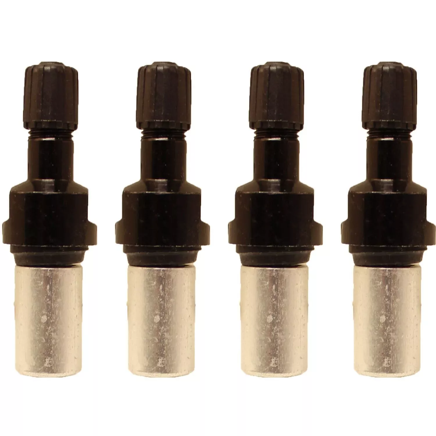 Schrader 25083-4 Black Straight Valve Assembly for 33900 EZ Sensor 4-Pack