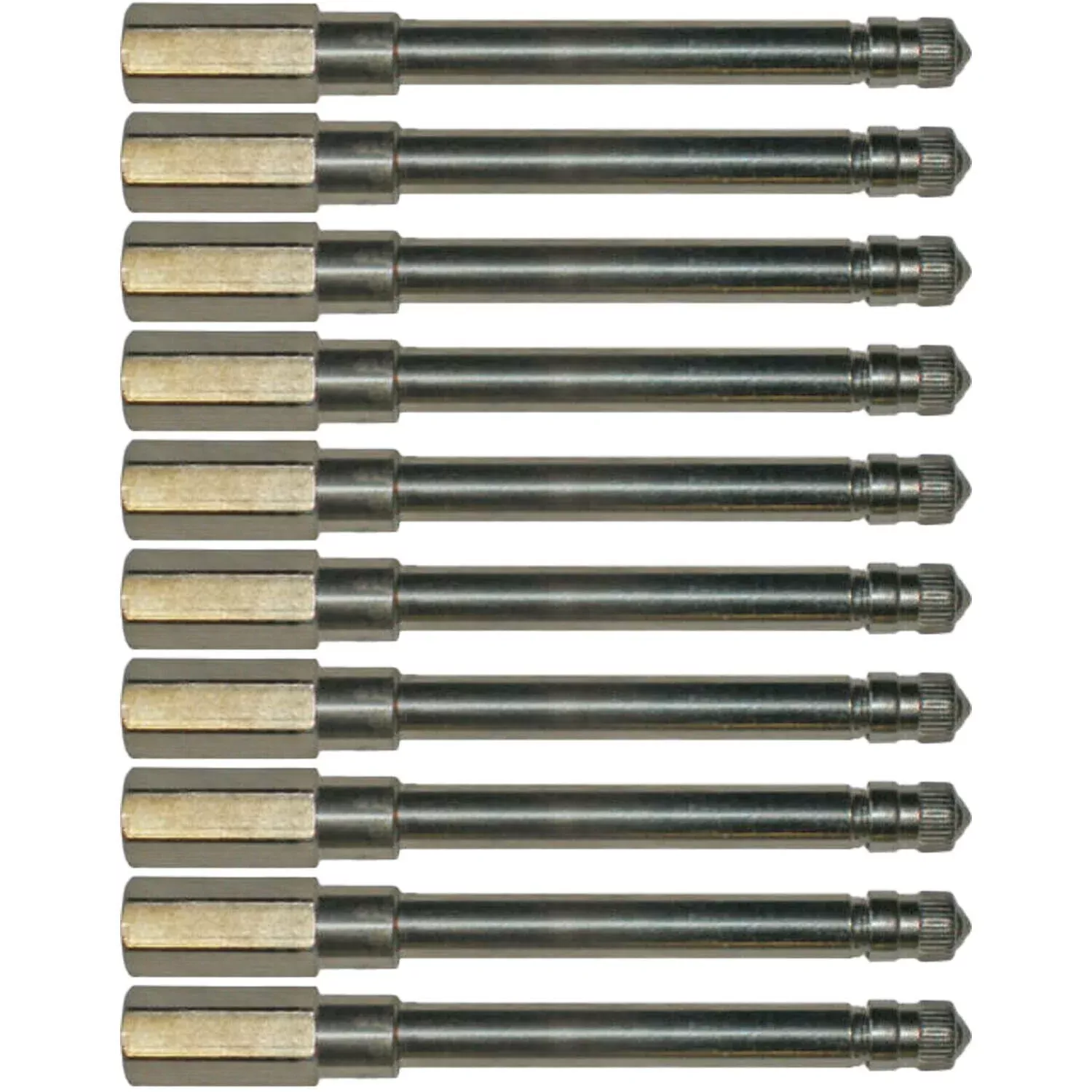 Schrader 7381 3-1/16" Metal Truck Valve Extension Pack of 10
