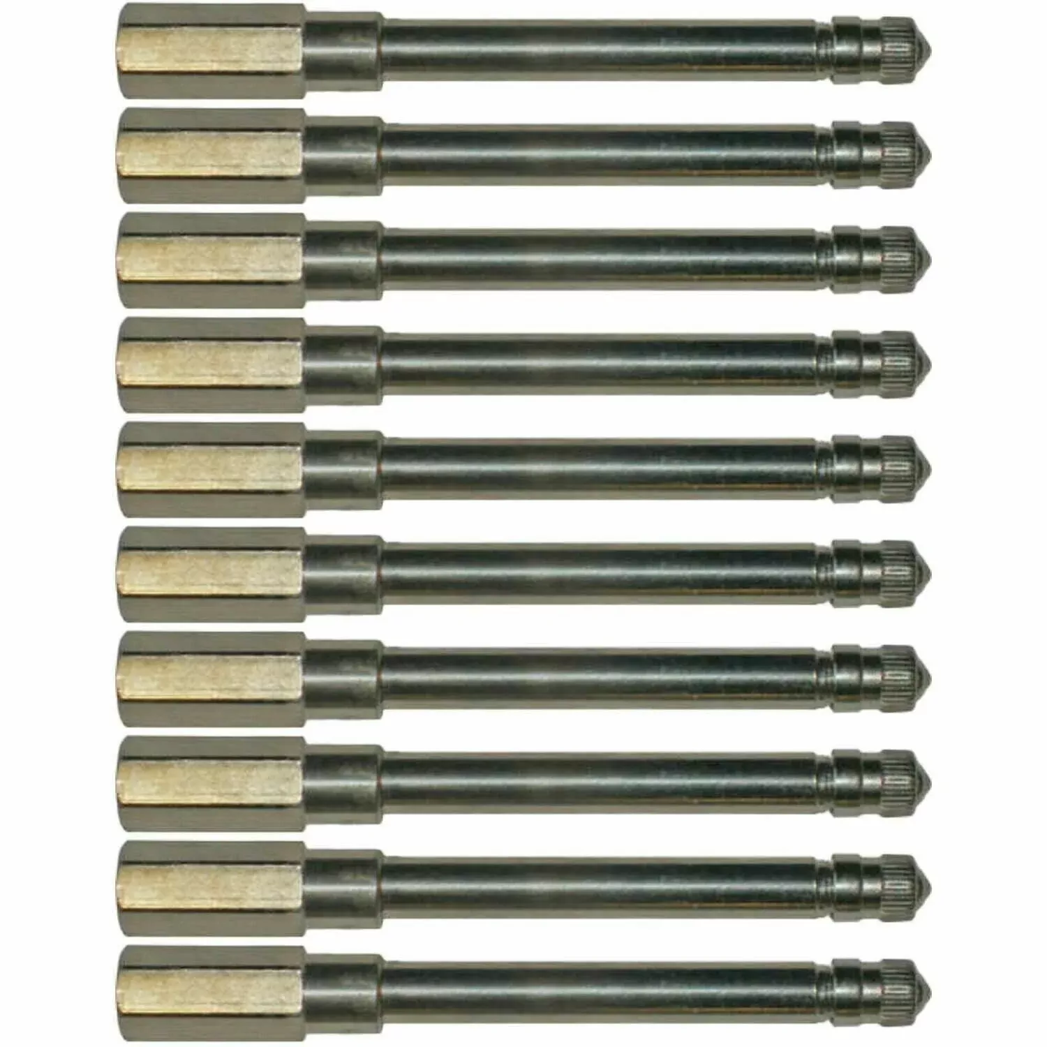 Schrader 7383 6-1/16" Metal Truck Valve Extension Pack of 10