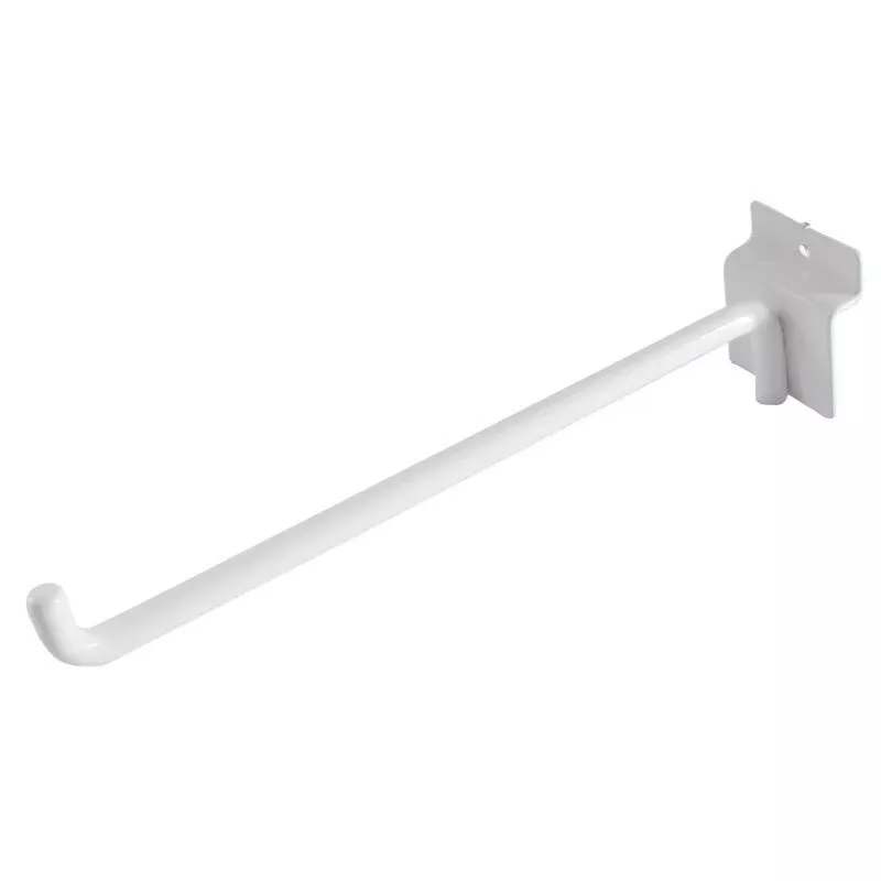 Scott White 8" Straight Hook "slat Wall"