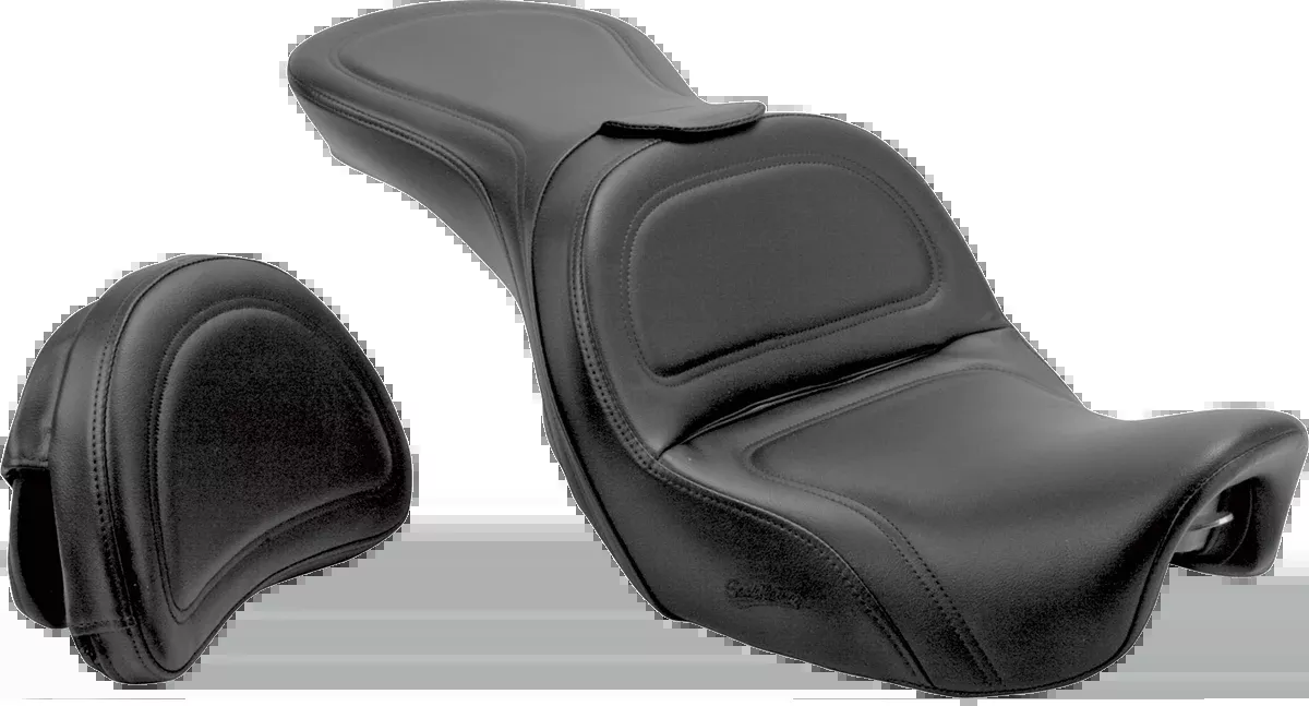Seat - Explorer™ - With Backrest - Stitched - Black - Dyna