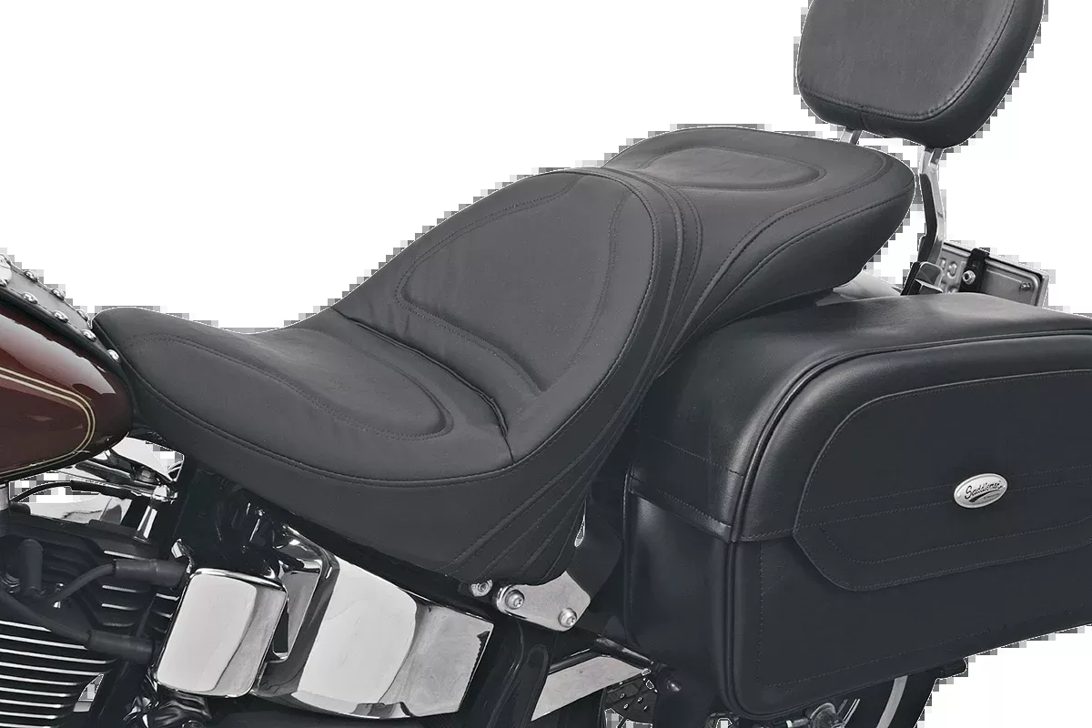 Seat - Explorer™ - Without Backrest - Stitched - Black - Softail