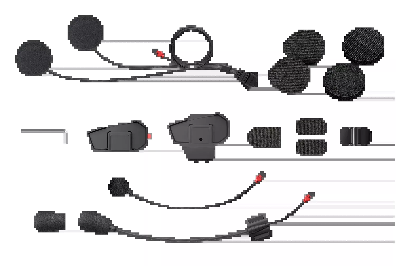 SENA Helmet Clamp Kit for Spider ST1 Mesh Intercom – Part Number SPIDER-ST1-A01