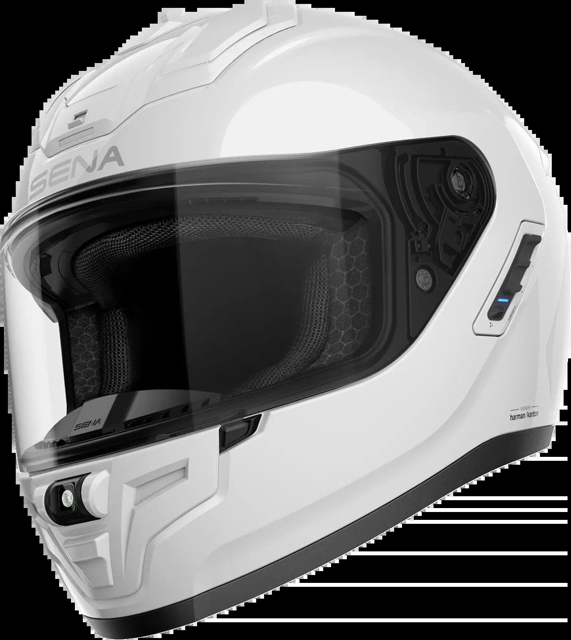 SENA Phantom ANC Helmet – Gloss White – Small (Part Number: PHANTOMANC-GW00S3)
