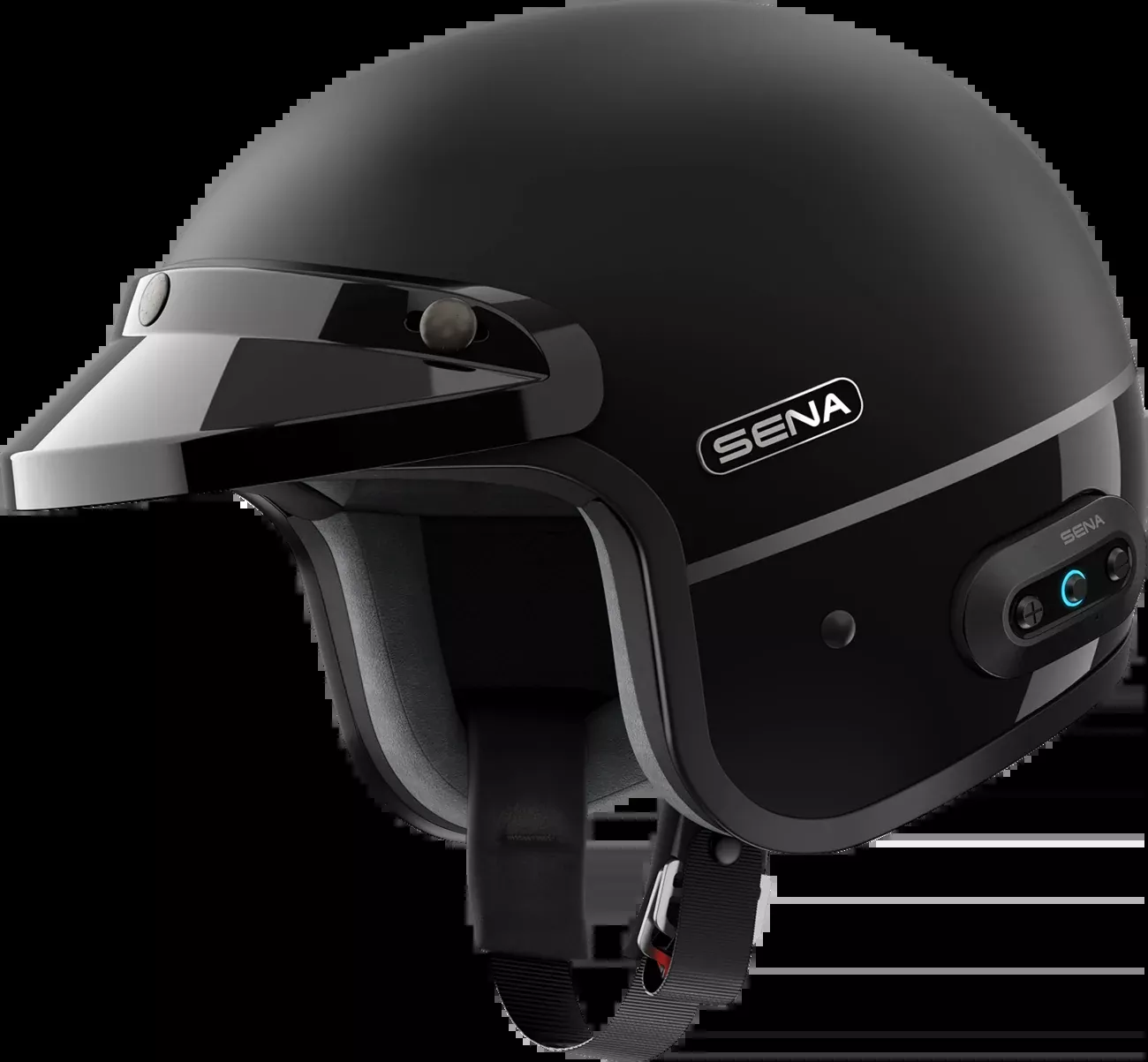 SENA Surge Mesh Helmet – Matte Black – Medium SURGE-MBGB00M3 with Advanced Communication Technology