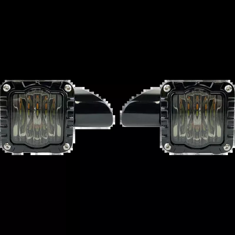 SHARK DEMON SIGNALS SMOKE LENS HARLEY DAVIDSON ROADGLIDES 15-25