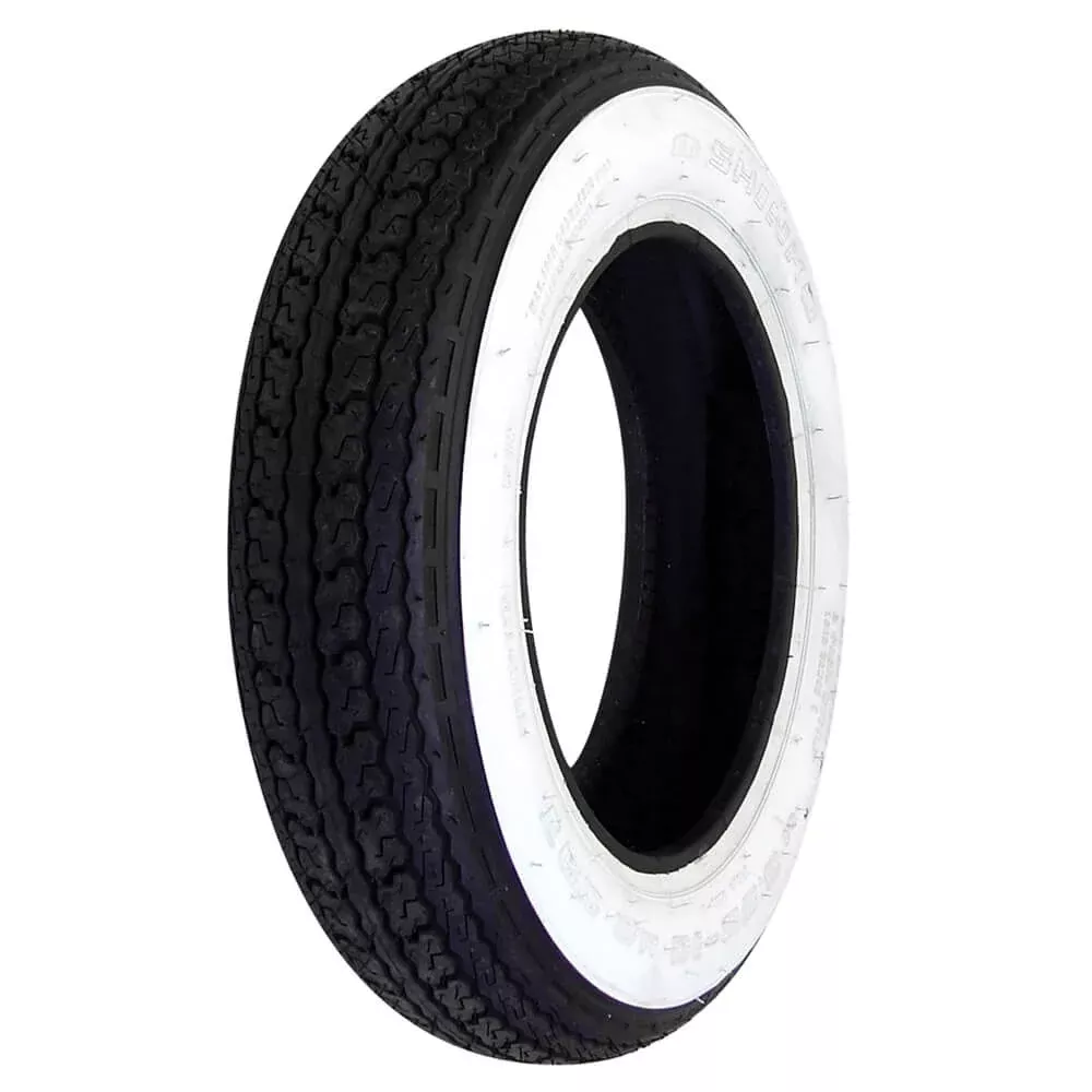 Shinko 3.50-8 Whitewall Tube-Type Scooter Tire