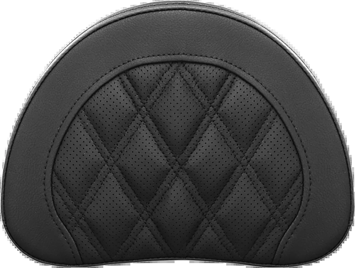 Sissy Bar Pad - Lattice Stitched - Black