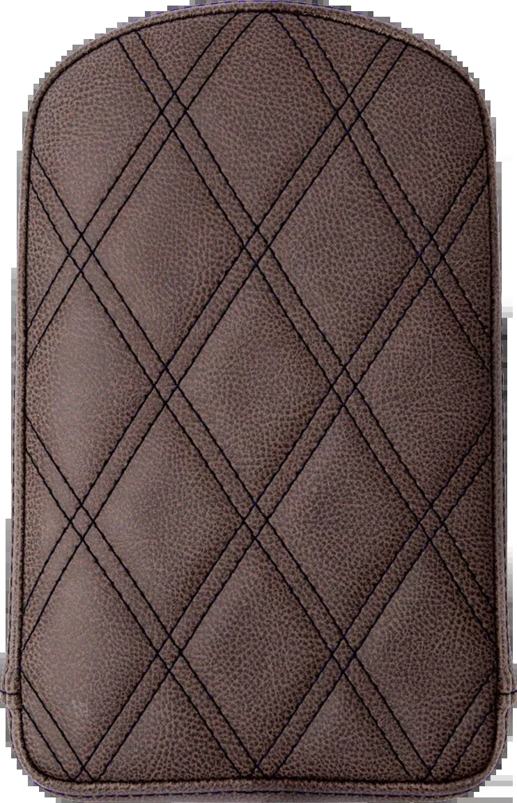 Sissy Bar Pad - Lattice Stitched - Brown