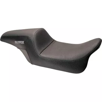 SlyFox – The Drifter Seat – 06-17 Dyna – Gray Logo – Carbon Fiber – SlyFox4682B