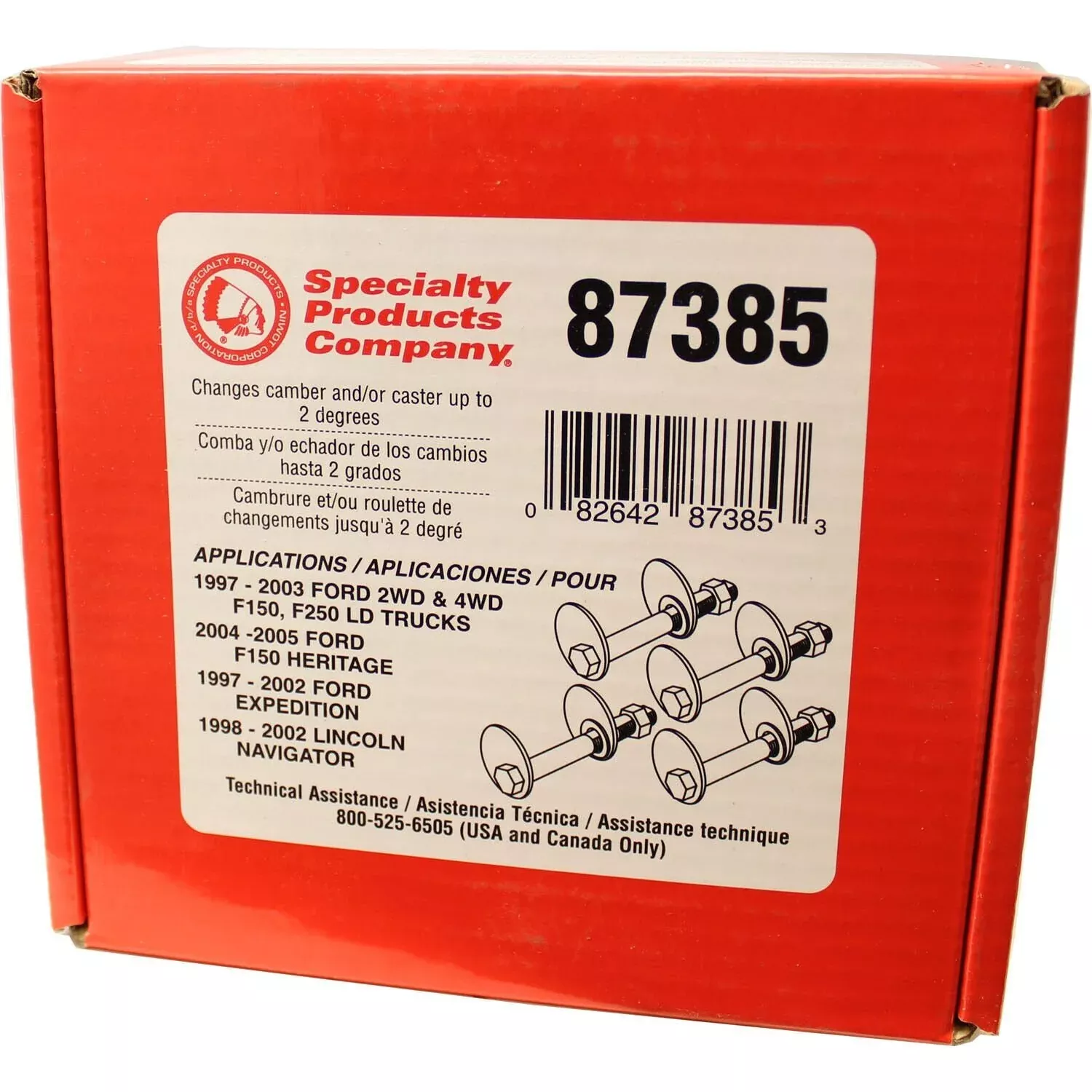 Specialty Products Company 87385 Alignment Cam Bolt Kit Front for Ford F150