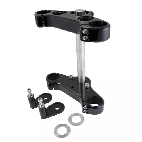 Speed Merchant 39mm Speed Triple Trees for Harley - Black