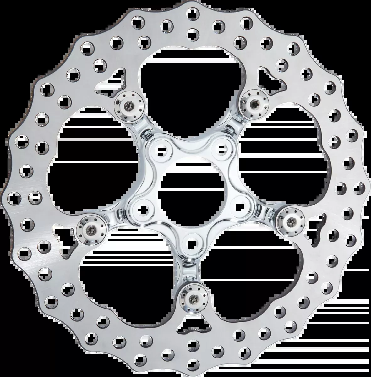 Spider Rotor - 12-19/32" - Chrome - Front