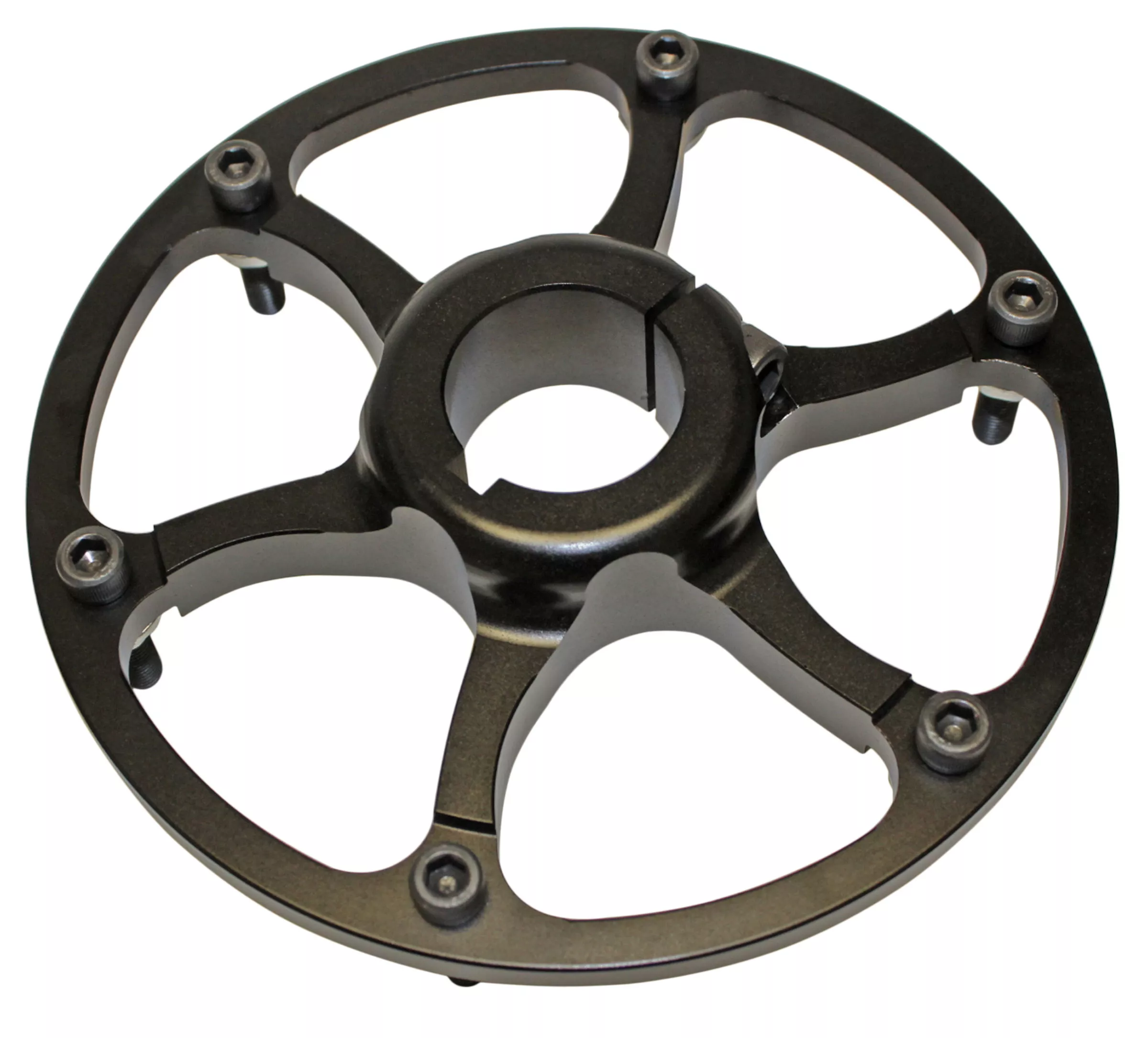 Sprocket Hub (1-1/4" Bore)Aluminum | 5-1/4" Bolt Circle | Clamp-On