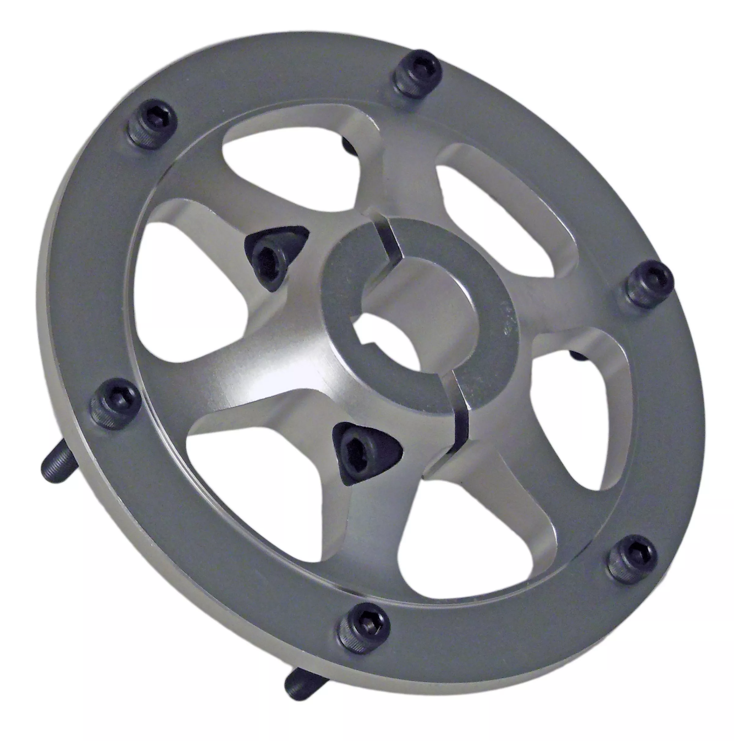 Sprocket Hub (1" Bore) Aluminum | 5-1/4" Bolt Circle | Clamp-On